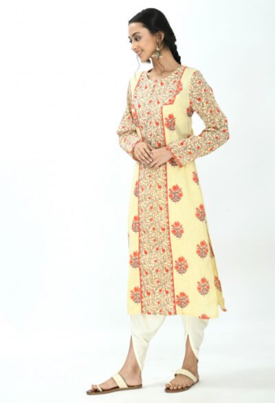 Long Ikkat Kurta for Women