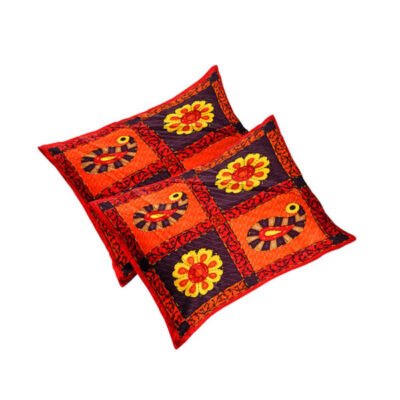 Single Square Cushion Covers Red Color