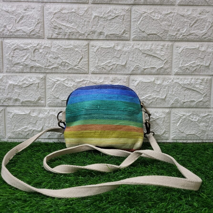 Stripped mini cross body sling